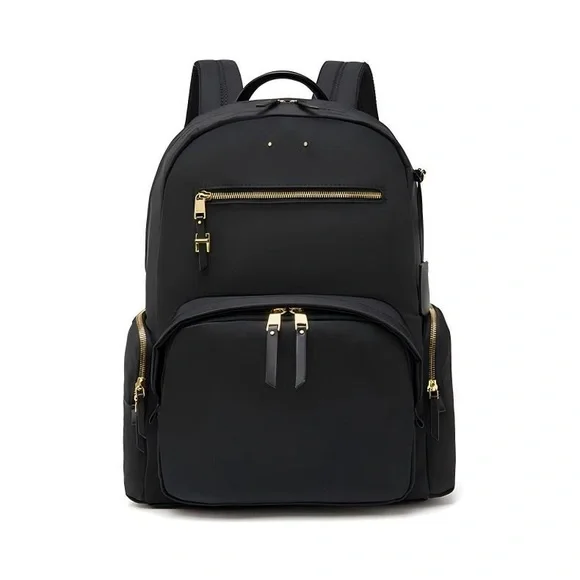 Tumi | Bags | Tumi Womens Backpack In Black With Gold 